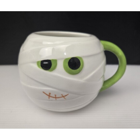Mummy Mug Monster Coffee Tea Cup Figural Sculpted by Tag Halloween - Picture 1 of 10